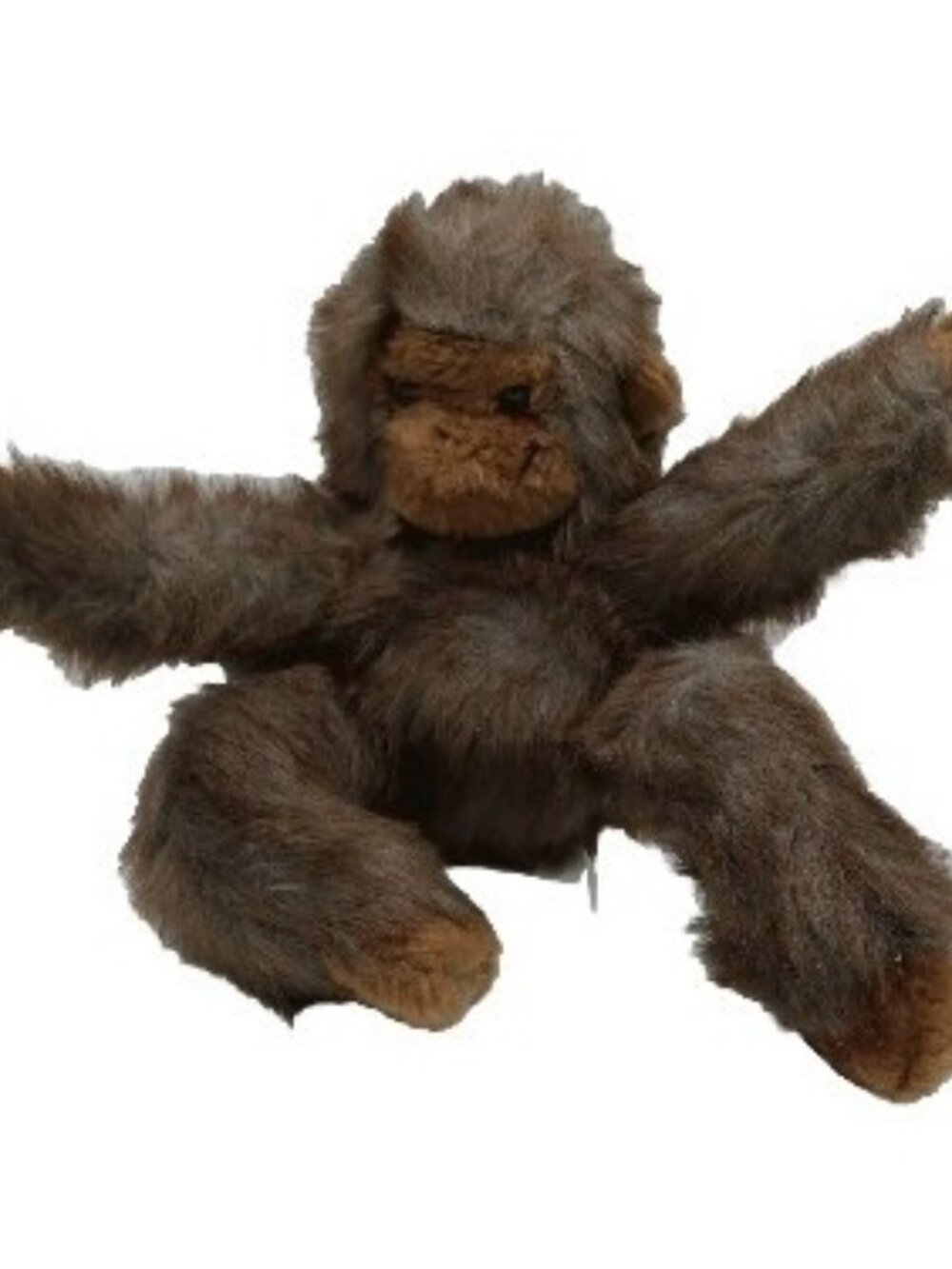 Pier 1 Imports Monkey Chimp Ape Plush Stuffed Animal 8" Brown Tan